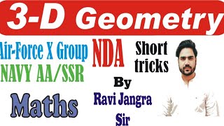 3D Geometry Shortcut Tricks  NDA  Airforce X Group  Navy AA  SSR  Maths  By Ravi Sir [upl. by Deland564]