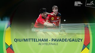 QiuMittelham  PavadeGauzy I Achtelfinale Mixed I WM 2023 in Durban [upl. by Acinorev]