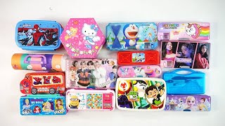 best stationery collection of doreamon hello kitty paintingunicorn snake game pencil box [upl. by Mapel303]