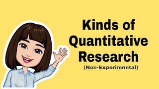 Kinds of Quantitative Research Part 1 NonExperimental Research  Descriptive vs Correlational [upl. by Pimbley512]