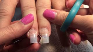 Acrylic nails tutorial How To Prepare Your Nails before Applying a new Acrylic set [upl. by Stacee]