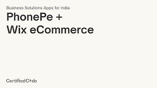 Accept Payments with PhonePe on Wix eCommerce  Certified Code India [upl. by Alastair]