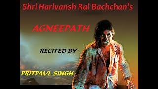 Agneepath  Dr Harivansh Rai Bachchan  Amitabh Bachchan  PritpaulSingh  Los Angeles [upl. by Shwalb701]