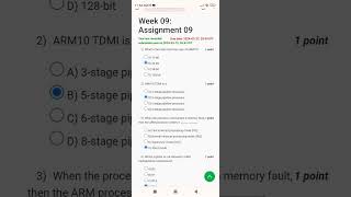 Microprocessor and Microcontrollers NPTEL Week 9 Assignment 9 Answers [upl. by Nueoht]