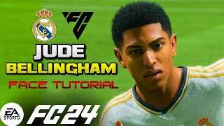 EA FC 24 JUDE BELLINGHAM FACE TUTORIAL CREATION LOOKALIKE  PRO CLUBS amp CAREER MODE [upl. by Yzmar]