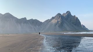 The most Beautiful Vestrahorn Mountain and Stokksnes Beach [upl. by Avehstab]