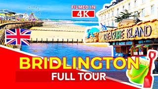 BRIDLINGTON  Full tour of Bridlington from Spa and Harbour to Bridlington Beach and funfair [upl. by Karlyn]