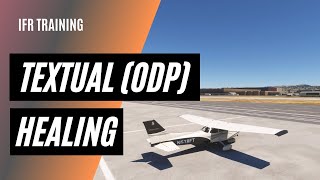 How to Fly a Textual Obstacle Departure Procedure  ODP Explained [upl. by Assitruc]