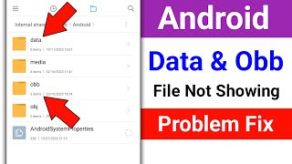 Android Data  Obb File Not Showing Problem। How to Fix Android Data amp Obb File Not Showing Problem [upl. by Volney994]