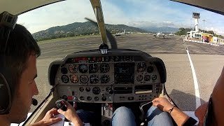 Décollage de laéroport Cannes Mandelieu LFMD et atterrissage à Yverdon aérodrome LSGY [upl. by Lust]