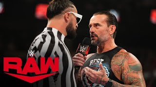 FULL SEGMENT Seth Rollins CM Punk and Drew McIntyre meet ahead of SummerSlam Raw July 29 2024 [upl. by Malvino]