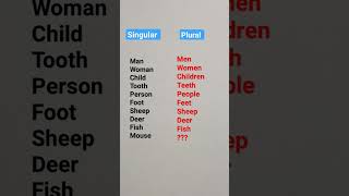 singular and plural singularandplural vocabulary english shorts [upl. by Elboa868]