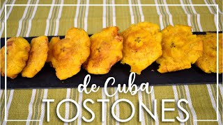 Tostones cubanos Receta con 3 ingredientes explicada paso a paso [upl. by Leonardo821]