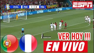 Portugal vs Francia En Vivo DONDE VER A QUE HORA JUEGA PORTUGAL VS FRANCIA Partido Cuartos de Final [upl. by Durstin]