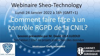 Webinaire Comment faire face à un contrôle RGPD de la CNIL [upl. by Madi520]