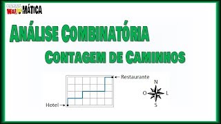 CONTAGEM de CAMINHOS na ANÁLISE COMBINATÓRIA  Canal Waldemática [upl. by Boles]