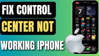 How To Fix Control Center Not Working iPhone iOS 18  Easy Guide [upl. by Sibel]