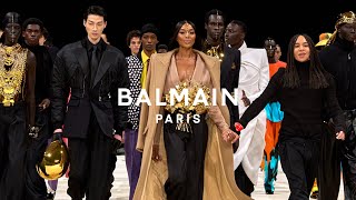 Balmain Mens Fall Winter 2024 Fashion Show [upl. by Aeki72]