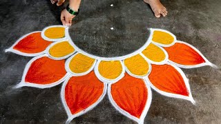 Diwali 2024 simple rangolidiwali muggulu designs deepawali beautiful rangoliSuper Amazingrangoli [upl. by Mcloughlin]