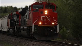 CN 8102 Leads CN M394 through Swartz Creek Mi [upl. by Maxwell]