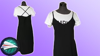 Jurk naaien zonder naaipatroon DIY slip dress  Zomerjurk  Naaien voor beginners [upl. by Lolita]