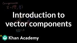 Introduction to vector components  Vectors  Precalculus  Khan Academy [upl. by Stoneman635]