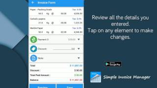 simple invoice manager [upl. by Naillig]