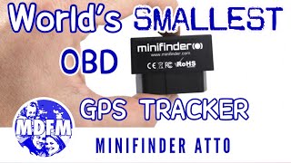 MiniFinder ZEPTO  Worlds Smallest OBD GPS Tracker [upl. by Amhsirak965]