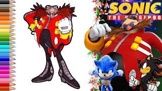 How to draw Dr Eggman from Sonic the Hedgehog  Как нарисовать доктора Эггмана [upl. by Otrebogad]