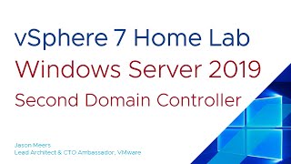 Windows Server 2019 add a Second Domain Controller to AD VMware vSphere ESXi 7 Jason Meers [upl. by Mail]