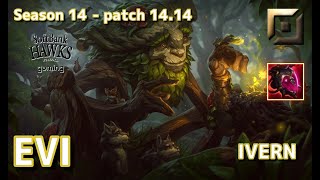 【JPサーバーC1】SHG Evi アイバーンIvern VS パンテオンPantheon TOP  Patch1414 JP Ranked【LoL】 [upl. by Soneson]