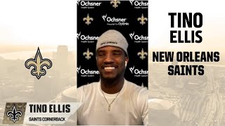 Tino Ellis Saints 2020 Undrafted Free Agent Interview [upl. by Gravante]