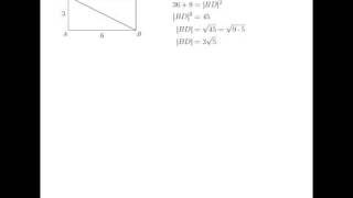 Obliczanie długości przekątnej prostokąta z twierdzenia Pitagorasa [upl. by Keynes]