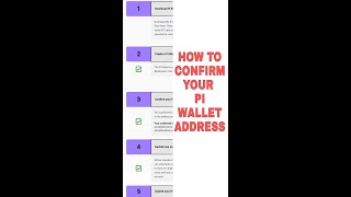 Pi networkPi Wallet Update How To Confirm Your Pi Wallet Address [upl. by Pelpel887]