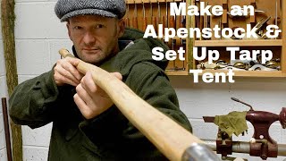 Make an Alpenstock and use it to set up a DD 3x3 Tarp Tent [upl. by Lorenz129]