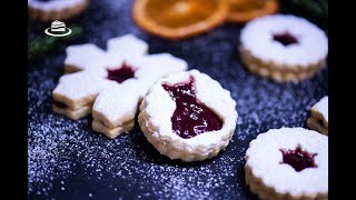 Biscuiti Linzer  Linzer Cookies EN SUB [upl. by Mercie398]