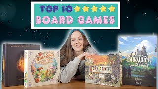 My Top 10 FiveStar Board Games [upl. by Ardnos]