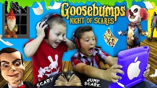 NIGHT OF JUMP SCARES Mike amp Chase play GOOSEBUMPS NOS iOS Game FGTEEV Scariest Gameplay [upl. by Cuda]