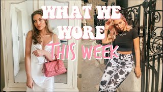 WHAT WE WORE THIS WEEK TO FASHION COLLEGE FILMING ampTAKING INSTA PICS [upl. by Nauqram]