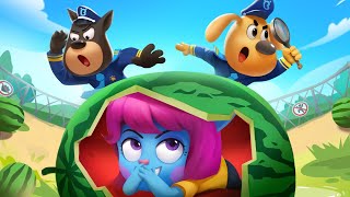 🍉 A Watermelon Is Growing in My Tummy  Educational Cartoons for Kids   Sheriff Labrador BabyBus [upl. by Aikym337]