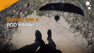 How to get into a paraglider pod harness [upl. by Josy]