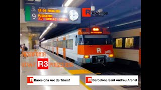 Megafonia S447 R3 Rodalies PuigcerdaEntre Barcelona Arc de TriomfBarcelona Sant Andreu Arenal [upl. by Suter]