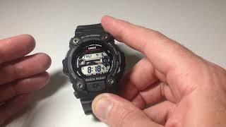 Casio GW 7900 Moon Phase amp Tide Graph Function  how to setup and use [upl. by Melinda]