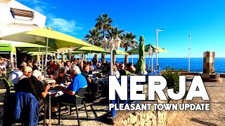 Nerja Spain Pleasant Town Update November 2022 Costa del Sol  Axarquía  Málaga 4K [upl. by Laehcor]