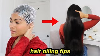 Hair Oiling Secrets For Extreme Hair Growth  Hair growth tips🌷 [upl. by Anelaf]