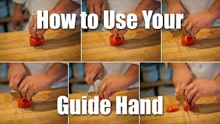 How To Use Your Guide Hand For Accurate Knife Skills [upl. by Aryamoy961]