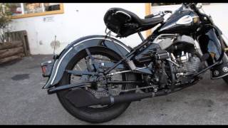 43 WL 45quot HarleyDavidson flathead kick start [upl. by Atalee396]