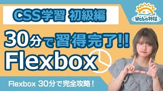 【超入門】Flexboxを30分で完全習得！初心者向け【HTML・CSS コーディング】 [upl. by Elyac]