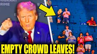 Trump Throws TANTRUM As Crowd LEAVES EMPTY Rally [upl. by Noside]