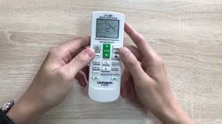 How to use Chunghop K2012E Universal Air Conditioner Remote [upl. by Bohannon]